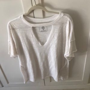 Free people white tee